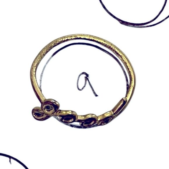 🌴 Madewell “Good” Word Ring – Gold-Tone, Size 9 - Picture 4 of 7